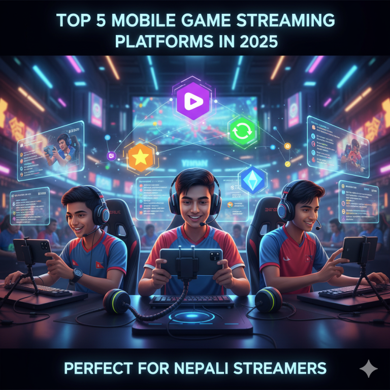 Top 5 Mobile Game Streaming Platforms in 2025 (Perfect for Nepali Streamers)