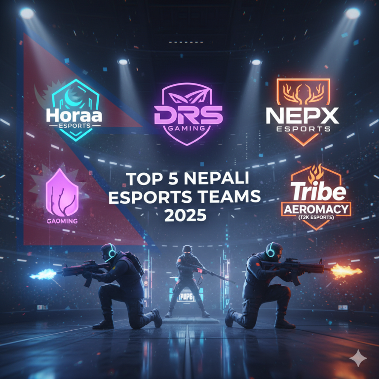 Top 5 Most Popular Nepali Esports Teams (Free Fire & PUBG) in 2025